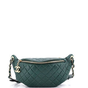 Chanel Banane Waist Bag Quilted Leather